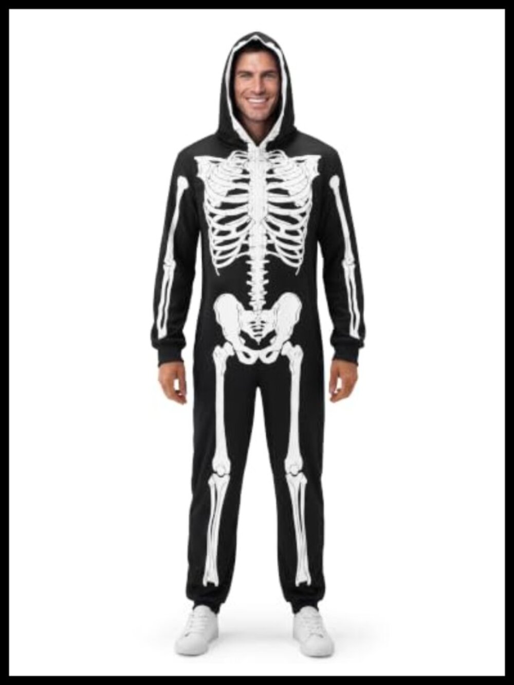 Halloween Skeleton Jumpsuit Costume Polyester Cosplay Party